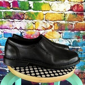 Rockport Leather Slip On Shoes Adiprene by Adidas Insoles Size 12 Black